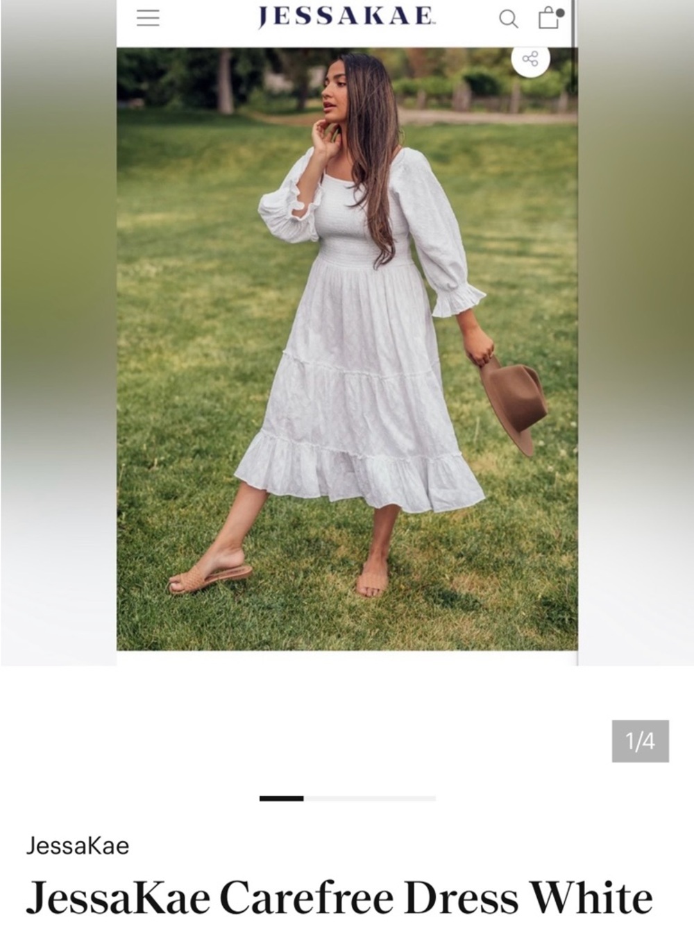 JessaKae white carefree dress - Picture 5 of 5